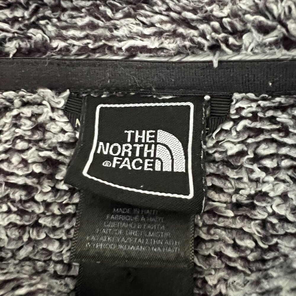 The North Face Womens Osito 2 Fleece Zip Jacket Black Mid Grey Stripe size Small - Picture 12 of 16